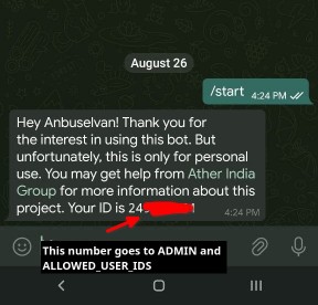 telegram-user-not-authorized
